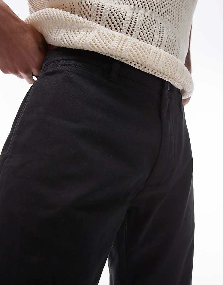 Topman Skinny Chino Shorts In Black For Men 7 Topman Skinny Chino Shorts In Black For Men - Image 5