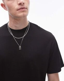 Topman Premium Viscose Oversized T-shirt In Black For Men 10 Topman Premium Viscose Oversized T-shirt In Black For Men -Daily Wardrobe Shop 206304041 4