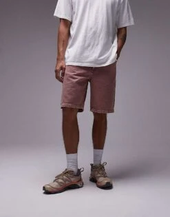 Topman Relaxed Short In Pink For Men -Daily Wardrobe Shop 206347771 1 pink 1