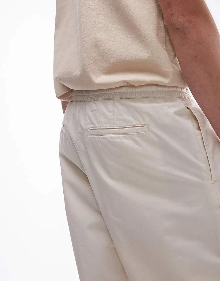 Topman Wide Leg Trousers In Ecru For Men 6 Topman Wide Leg Trousers In Ecru For Men - Image 4