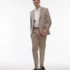 Topman Slim Cord Suit In Stone -Daily Wardrobe Shop 206350903 4