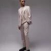 Topman Premium Slim Wool Mix Suit In Stone -Daily Wardrobe Shop 206350927 4