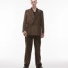 Topman Cord Suit In Brown -Daily Wardrobe Shop 206350967 4