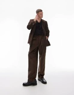 Topman Cord Suit In Brown 9 Topman Cord Suit In Brown -Daily Wardrobe Shop 206350975 1 brown