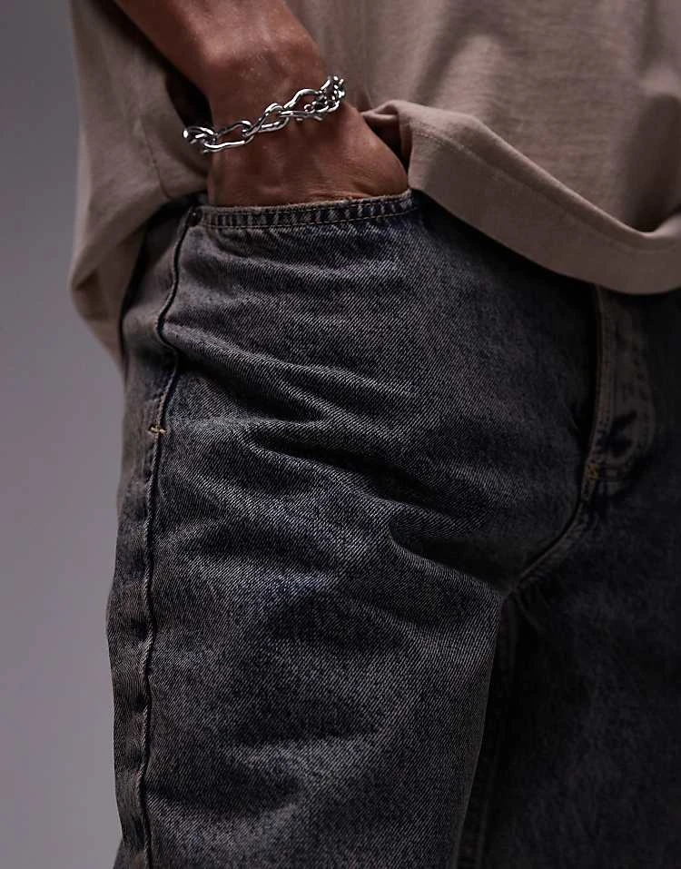 Topman Taper Jeans In Tinted Blue For Men 4 Topman Taper Jeans In Tinted Blue For Men - Image 2