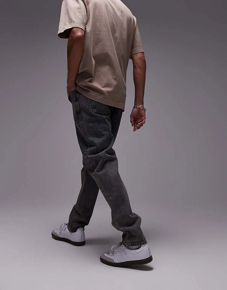 Topman Taper Jeans In Tinted Blue For Men 6 Topman Taper Jeans In Tinted Blue For Men - Image 4