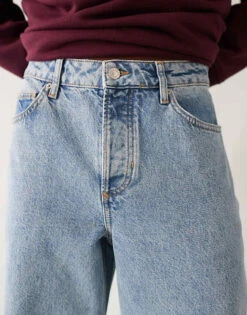 Topman Baggy Jeans In Light Blue For Men -Daily Wardrobe Shop 206358055 3