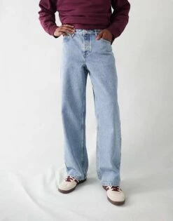 Topman Baggy Jeans In Light Blue For Men -Daily Wardrobe Shop 206358055 4