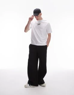 Topman Baggy Leg Jogger In Black For Men -Daily Wardrobe Shop 206359433 1 black 1