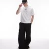 Topman Baggy Leg Jogger In Black For Men 1 Topman Baggy Leg Jogger In Black For Men -Daily Wardrobe Shop 206359433 1 black
