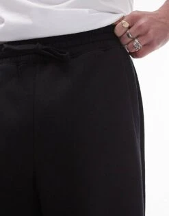 Topman Baggy Leg Jogger In Black For Men -Daily Wardrobe Shop 206359433 3