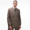 Topman Herringbone Suit In Brown -Daily Wardrobe Shop 206415316 4