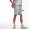 Topman Straight Denim Shorts In Bleach For Men 2 Topman Straight Denim Shorts In Bleach For Men -Daily Wardrobe Shop 206490734 1 bleach