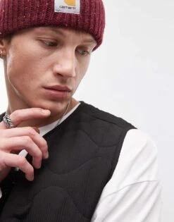 Topman Quilted Gilet In Black For Men -Daily Wardrobe Shop 206514066 3