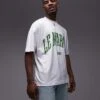 Topman Extreme Oversized Fit T-shirt With Le Maris Print In White For Men -Daily Wardrobe Shop 206536715 1 white