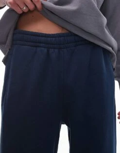 Topman Washed Straight Leg Jogger In Blue For Men Washed Blue -Daily Wardrobe Shop 206542773 3