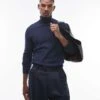 Topman Essential Roll Neck In Navy For Men -Daily Wardrobe Shop 206554193 1 navy