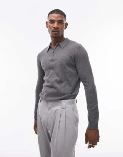 Topman Essential Polo In Charcoal For Men 11 Topman Essential Polo In Charcoal For Men -Daily Wardrobe Shop 206554260 1 charcoal 1