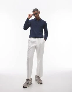 Topman Essential Polo In Navy For Men -Daily Wardrobe Shop 206554285 3