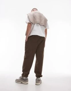 Topman Washed Oversized Jogger In Mauve For Men Washed Mauve -Daily Wardrobe Shop 206554459 2