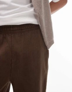 Topman Washed Oversized Jogger In Mauve For Men Washed Mauve -Daily Wardrobe Shop 206554459 3