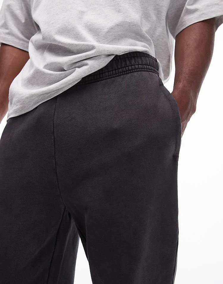 Topman Washed Oversized Jogger In Black For Men Washed Black 7 Topman Washed Oversized Jogger In Black For Men Washed Black - Image 5