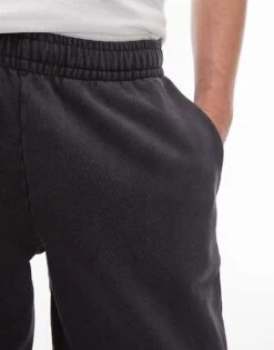 Topman Washed Straight Leg Jogger In Black For Men Washed Black 10 Topman Washed Straight Leg Jogger In Black For Men Washed Black -Daily Wardrobe Shop 206554487 3