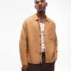 Topman Relaxed Fit Brushed Collared Cardigan In Mustard For Men -Daily Wardrobe Shop 206556715 1 mustard