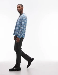 Topman Salt And Pepper Suit With Overcoat In Black -Daily Wardrobe Shop 206566809 1 black