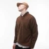 Topman Oversized V Neck Jumper In Brown With Exposed Seam For Men 1 Topman Oversized V Neck Jumper In Brown With Exposed Seam For Men -Daily Wardrobe Shop 206568811 1 brown