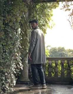 Topman Hooded Mac Coat In Khaki For Men -Daily Wardrobe Shop 206577714 4