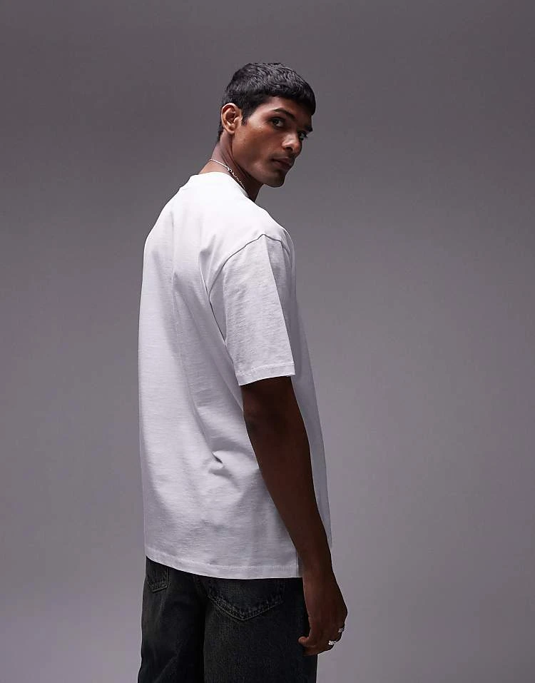 Topman Oversized Fit T-shirt With Japanese Floral Print In White For Men 4 Topman Oversized Fit T-shirt With Japanese Floral Print In White For Men - Image 2