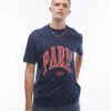 Topman Oversized Fit T-shirt With Paris Print In Navy For Men -Daily Wardrobe Shop 206699117 1 navy