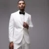 Topman Slim Tux Suit Jacket In White For Men 2 Topman Slim Tux Suit Jacket In White For Men -Daily Wardrobe Shop 206852796 1 white