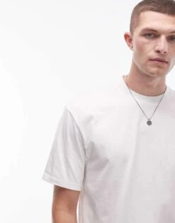 Topman 3 Pack Oversize T-shirt In Black, White, Mink For Men Multi -Daily Wardrobe Shop 206959157 3