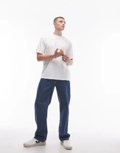 Topman 3 Pack Oversize T-shirt In Black, White, Mink For Men Multi -Daily Wardrobe Shop 206959157 4