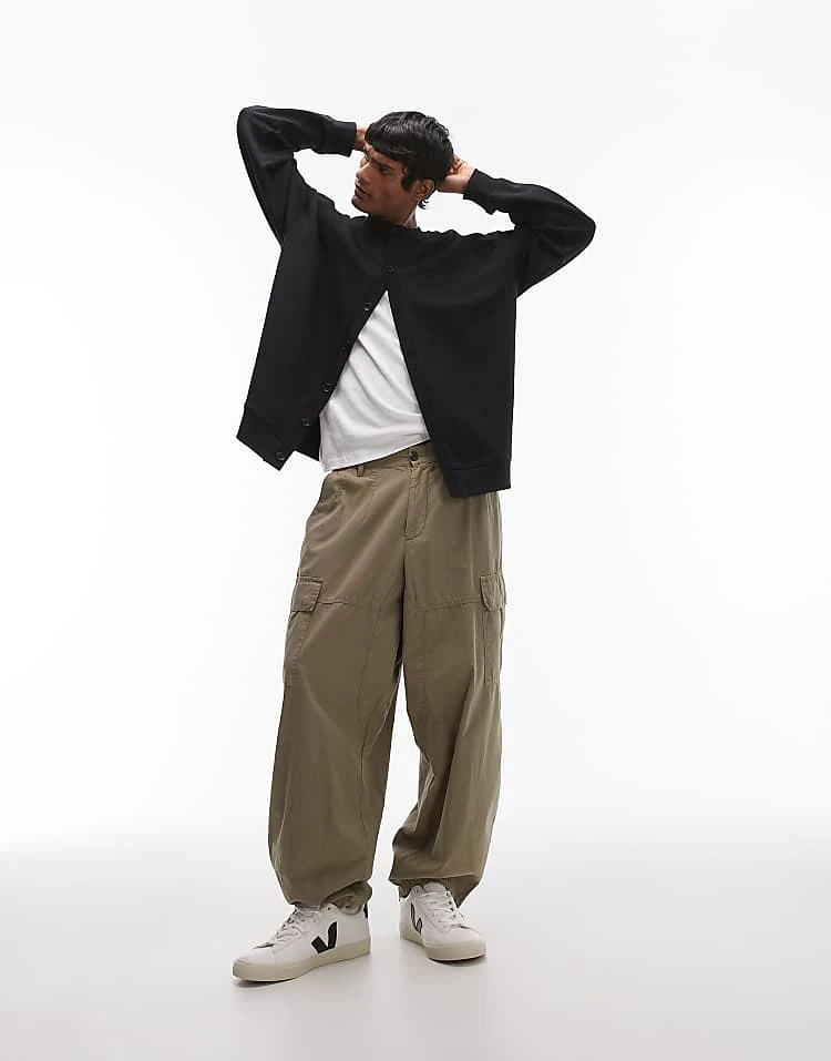 Topman Oversized Fit Crew Neck Cardigan In Black For Men Washed Black 6 Topman Oversized Fit Crew Neck Cardigan In Black For Men Washed Black - Image 4