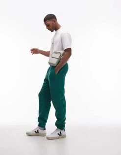 Topman Washed Oversized Jogger In Green For Men Washed Green -Daily Wardrobe Shop 207011656 1 washedgreen 1