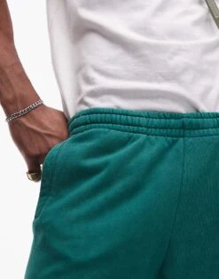 Topman Washed Oversized Jogger In Green For Men Washed Green -Daily Wardrobe Shop 207011656 5
