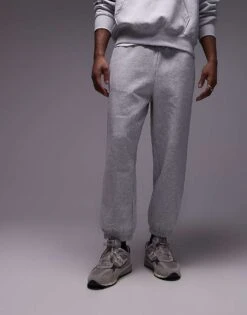 Topman 2 Pack Premium Heavyweight Relaxed Jogger In Black And Grey Marl For Men Multi 11 Topman 2 Pack Premium Heavyweight Relaxed Jogger In Black And Grey Marl For Men Multi -Daily Wardrobe Shop 207040528 4