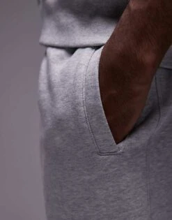 Topman 2 Pack Premium Heavyweight Relaxed Jogger In Black And Grey Marl For Men Multi 12 Topman 2 Pack Premium Heavyweight Relaxed Jogger In Black And Grey Marl For Men Multi -Daily Wardrobe Shop 207040528 5