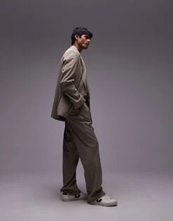 Topman Relaxed Suit In Stone