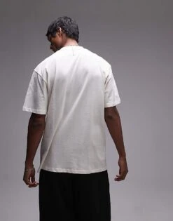 Topman Oversized Fit T-shirt With Tokyo Street Print In Washed Stone For Men 8 Topman Oversized Fit T-shirt With Tokyo Street Print In Washed Stone For Men -Daily Wardrobe Shop 207059892 2