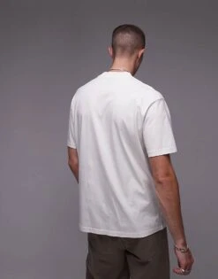 Topman Oversized Fit T-shirt With Salvador Print In Washed Stone For Men -Daily Wardrobe Shop 207059930 4