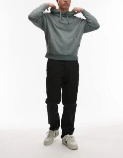 Topman Slim Chino Trousers In Black For Men -Daily Wardrobe Shop 207135685 1 black 1