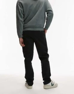 Topman Slim Chino Trousers In Black For Men -Daily Wardrobe Shop 207135685 3