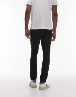 Topman Skinny Chino Trousers In Black For Men -Daily Wardrobe Shop 207135686 4