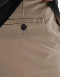 Topman Skinny Chino Trousers In Stone For Men -Daily Wardrobe Shop 207135746 4