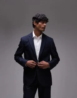 Topman Slim Suit In Navy -Daily Wardrobe Shop 207191979 1 navy