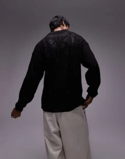 Topman Patterned Polo In Black For Men -Daily Wardrobe Shop 207195193 4